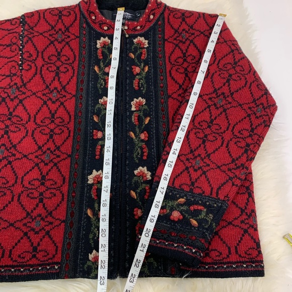 Icelandic Design zip up lined sweater jacket - Picture 5 of 8